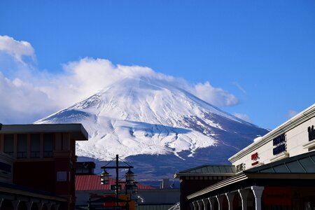 Japan mount fuji snow mountain photo