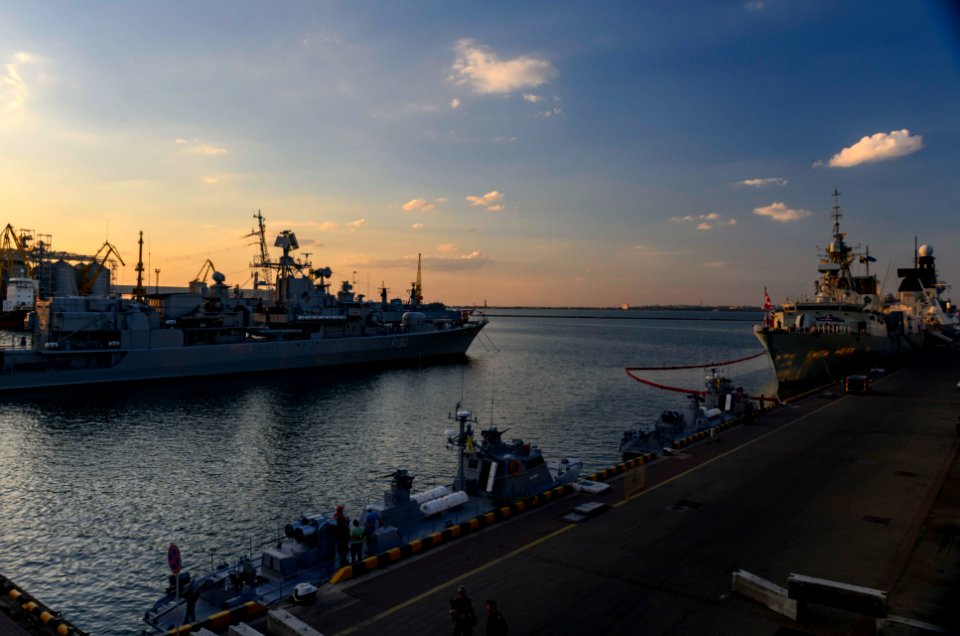 United Kingdom, Canada, Ukraine Ships at Sea Breeze 2019