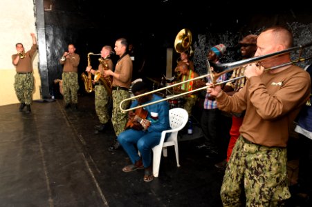 U.S. Naval Forces Europe Band Topside photo