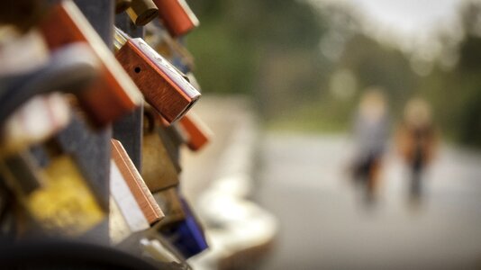 Love love castle padlock photo