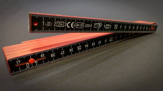 Centimeters measure craft photo