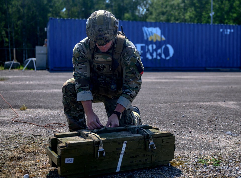 EOD technicians participate in exercise Baltic Partnership…