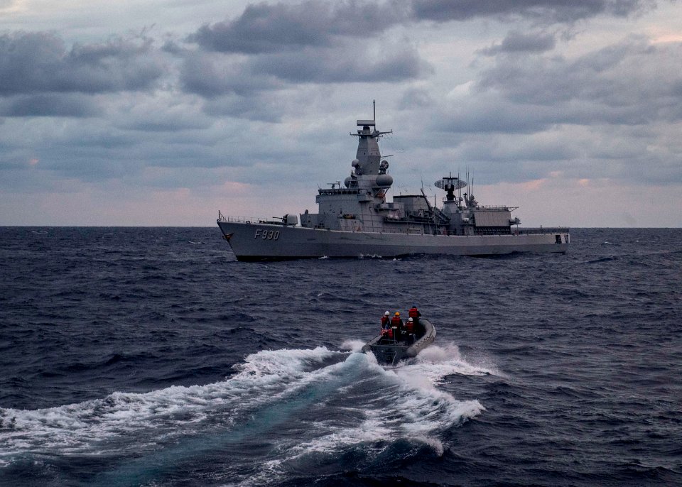 190824-N-UB406-0439 ATLANTIC OCEAN (Aug. 24, 2019) A rigid…