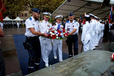 RADM Zirkle Honors Navy Grasse Day with Oldest Ally
