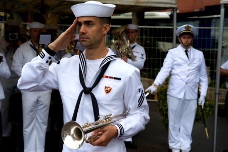 CNE-CNA Band performance at 57th French-American Navy Gras…