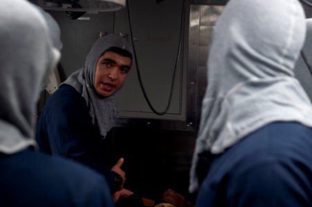 Damage Control Drill aboard USS Farragut (DDG 99) photo