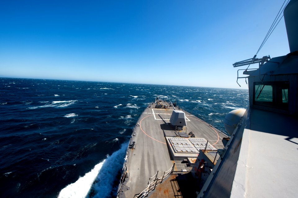 USS Farragut transits Strait of Gibraltar