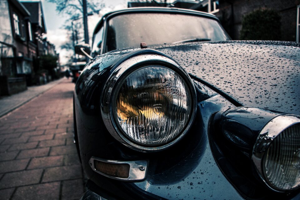 Vintage shiny vehicle