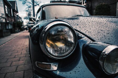 Vintage shiny vehicle