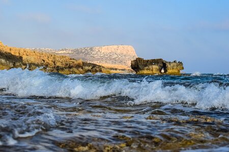 Sea motion splash photo