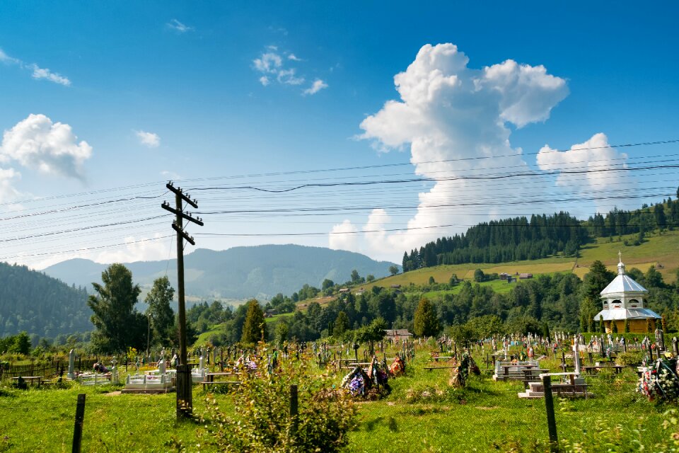 Carpathian mountains transcarpathia road photo