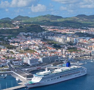 Portugal port ponta delgada photo