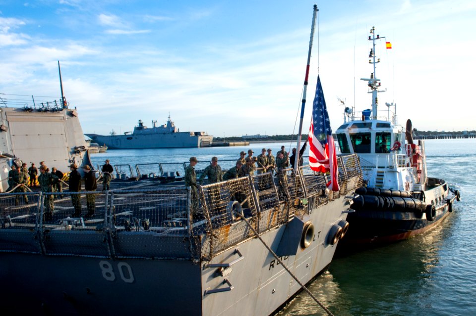 USS Roosevelt arrives in Rota, Spain
