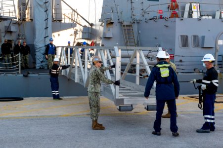 USS Roosevelt arrives in Rota, Spain photo