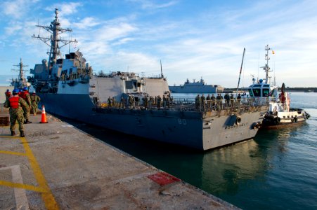 USS Roosevelt arrives in Rota, Spain photo