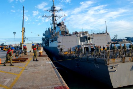 USS Roosevelt arrives in Rota, Spain photo