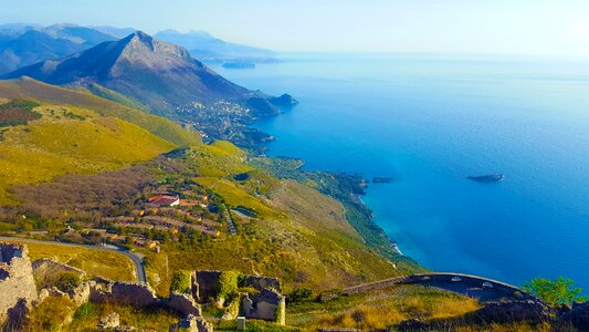 Landscape italy blue