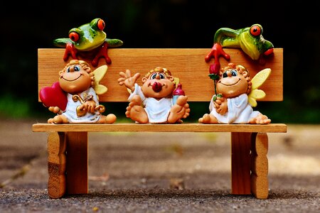 Curious bank bench
