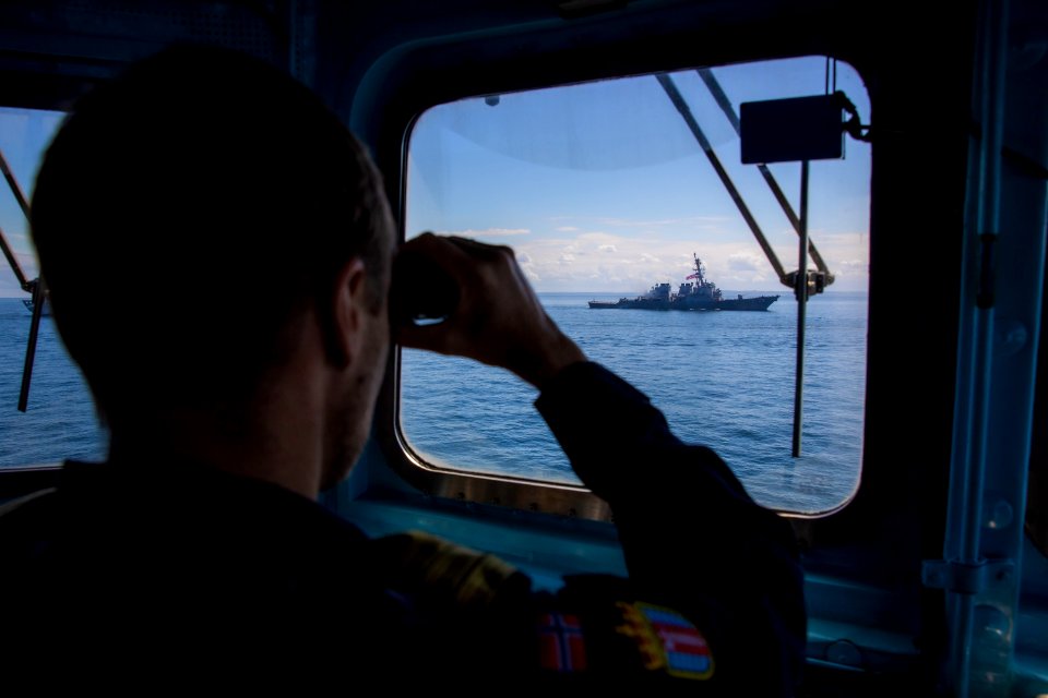 BALTIC SEA (June 11, 2020) A sailor onboard Royal Norwegia…