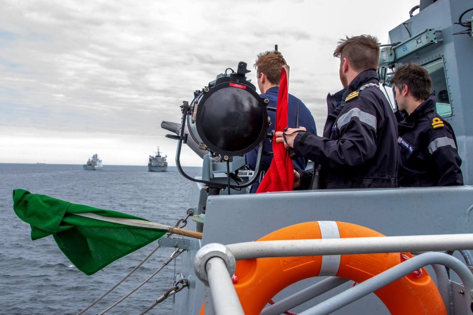 BALTIC SEA (June 8, 2020) Sailors onboard the British Roya…