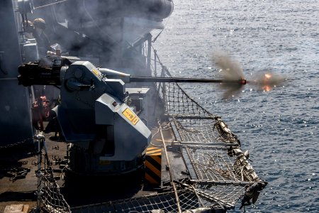 BALTIC SEA (June 8, 2020) Gunners onboard the British Roya…