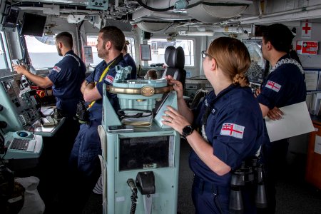 BALTIC SEA (June 8, 2020) Sailors onboard the British Roya… photo