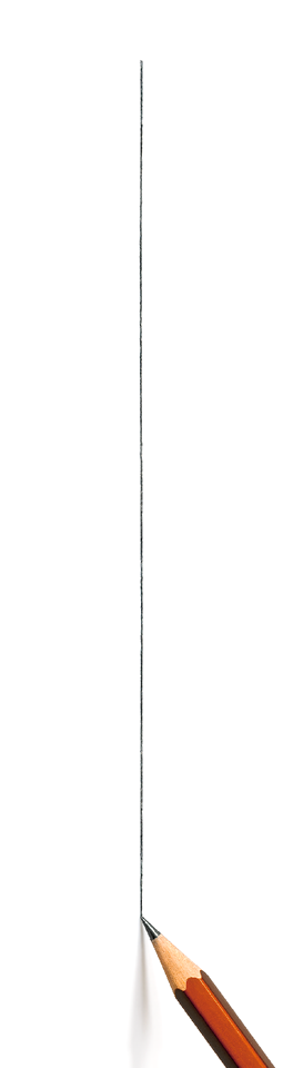 Isolated background pencil creature