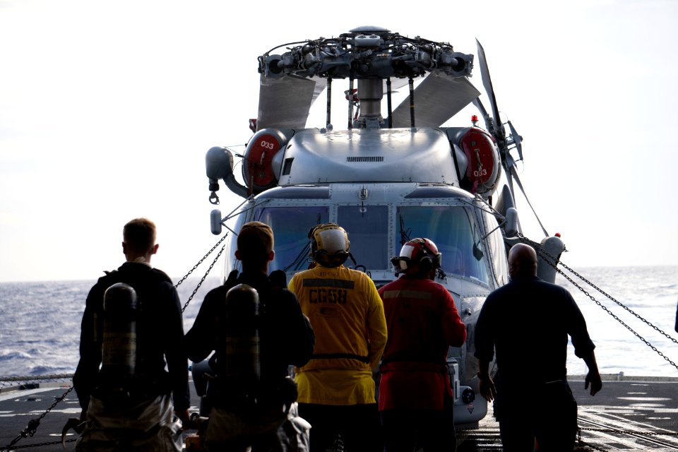 USS PHILIPPINE SEA CRASH AND SALVAGE DRILL