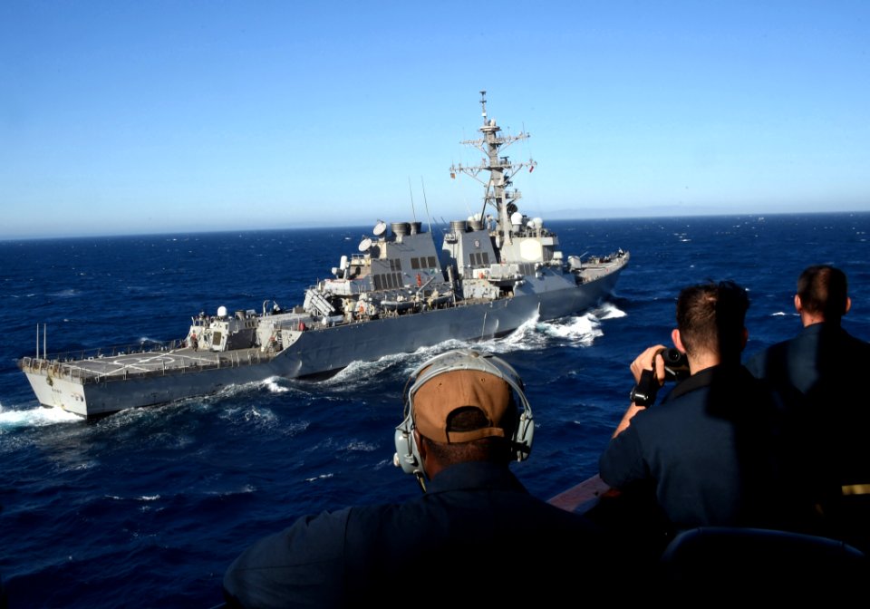 USS PHILIPPINE SEA PARTICIPATES IN RAS TRANSIT/MARITIME EX…