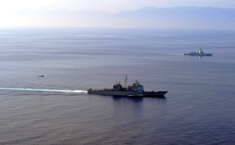 USS PHILIPPINE SEA VERTREP-AT-SEA/MARITIME EXERCISE