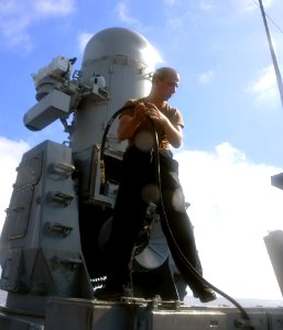 USS PHILIPPINE SEA FRESHWATER WASHDOWN