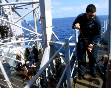 USS PHILIPPINE SEA FRESHWATER WASHDOWN