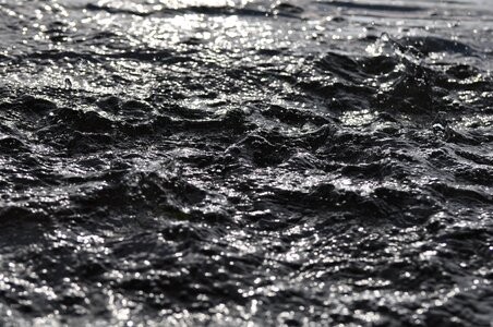 Lake nature rain