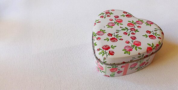 Heart shaped flower box