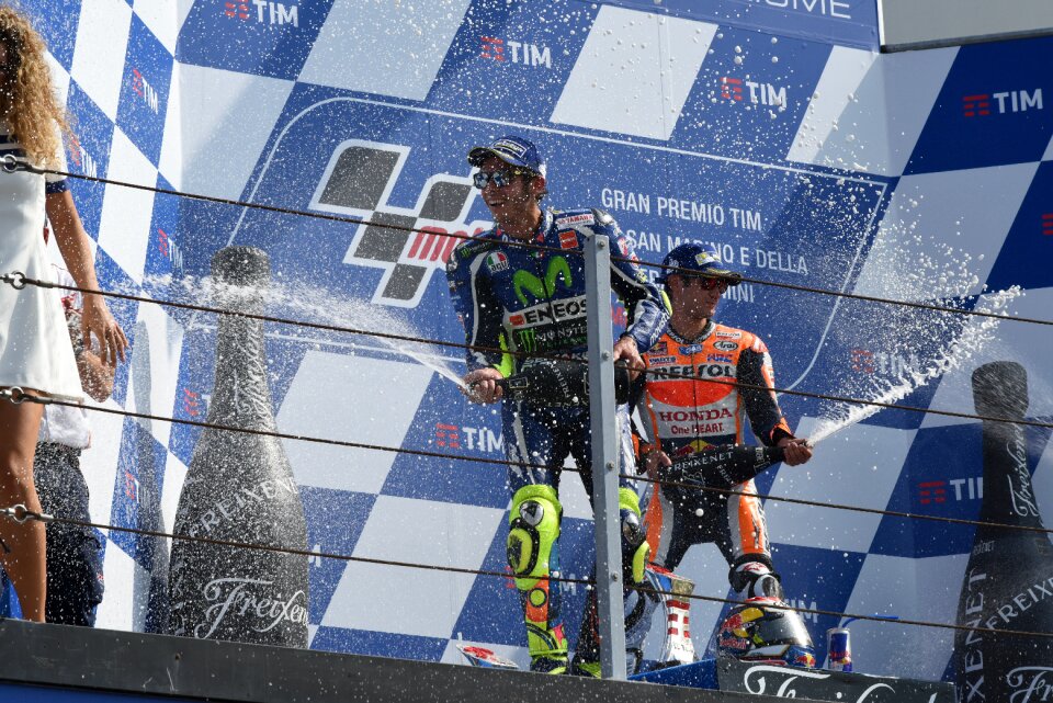 Misano victory festivity