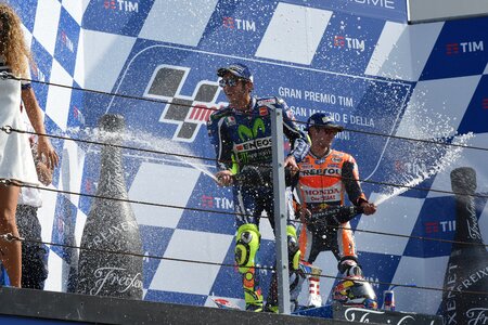 Misano victory festivity