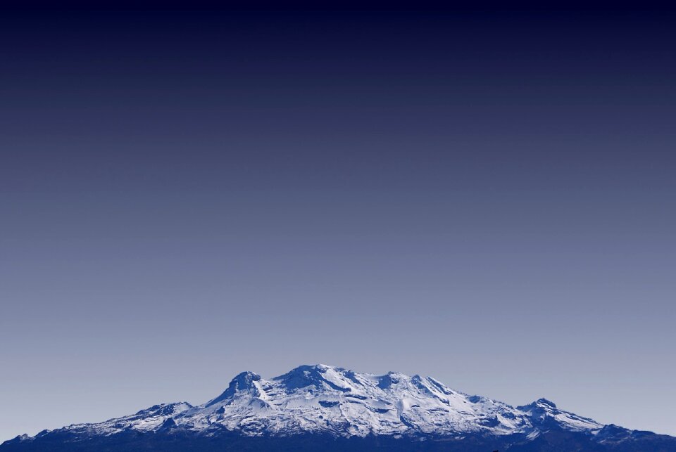 Mountain nature snow