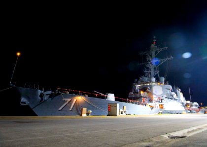 FDNF Ships at NAVSTA Rota Decorate for the Holidays