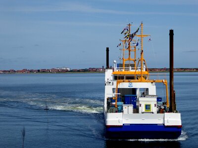 Boat sea car ferry photo
