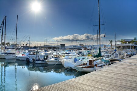 Vibrant boat st raphael