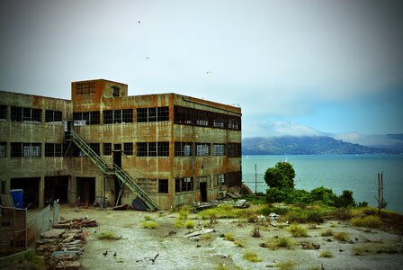 Building alcatraz old photo