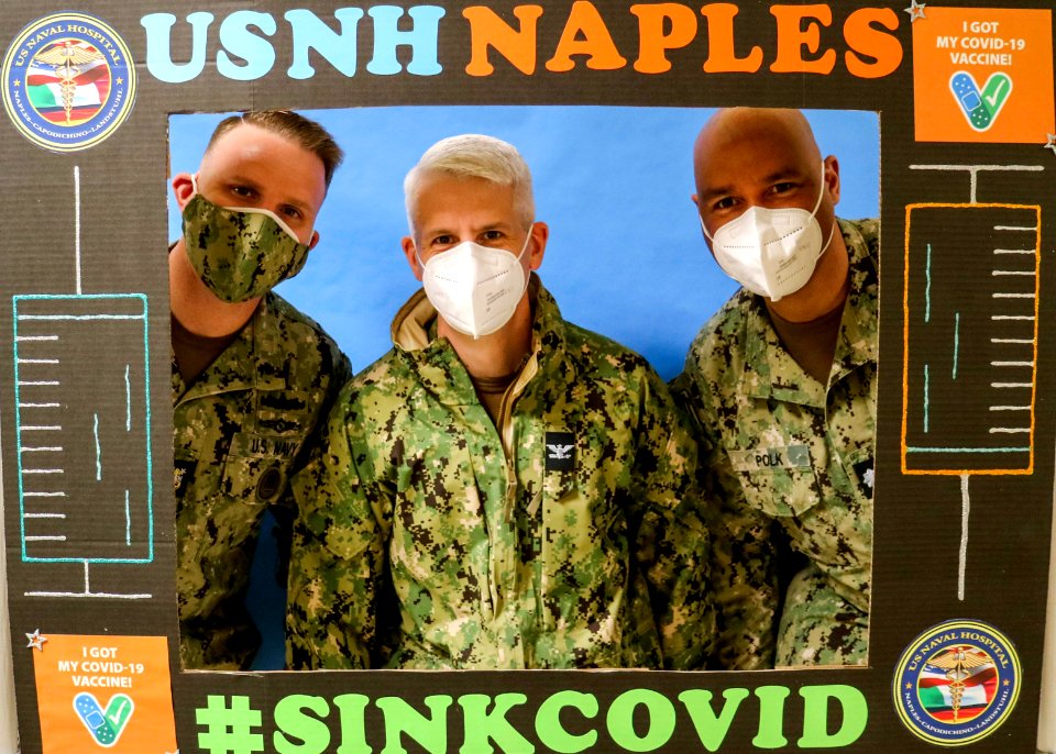 NSA Naples Triad Receives Second Dose of COVID-19 Vaccine
