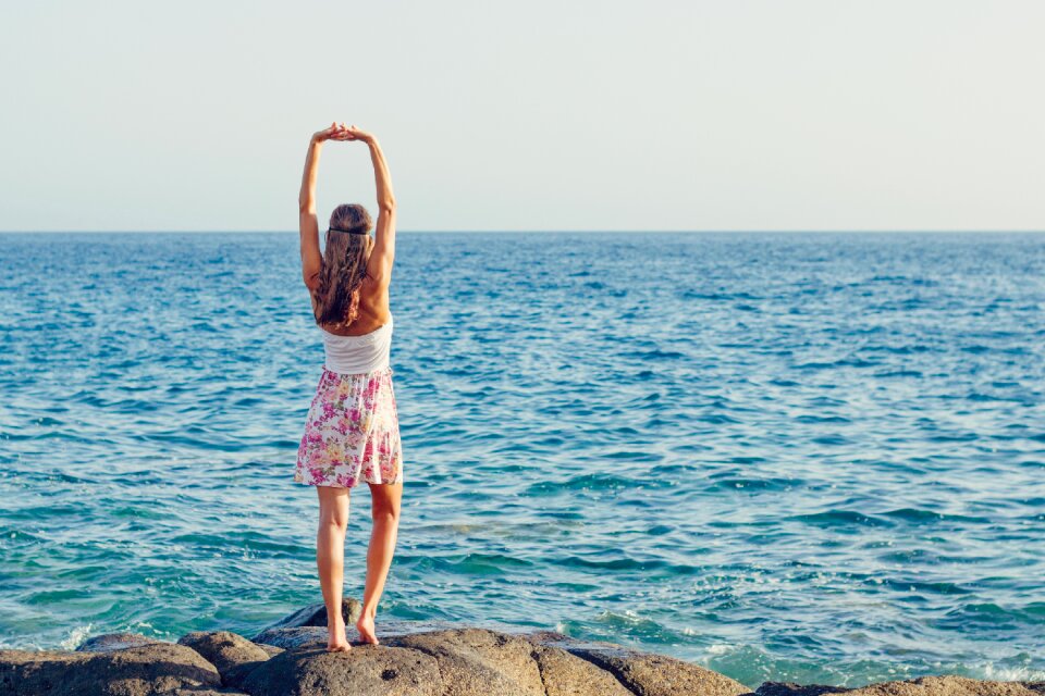 Ocean woman beach