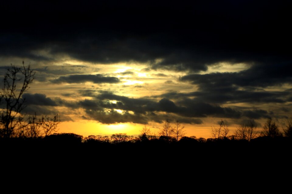 The sun solar flare evening light