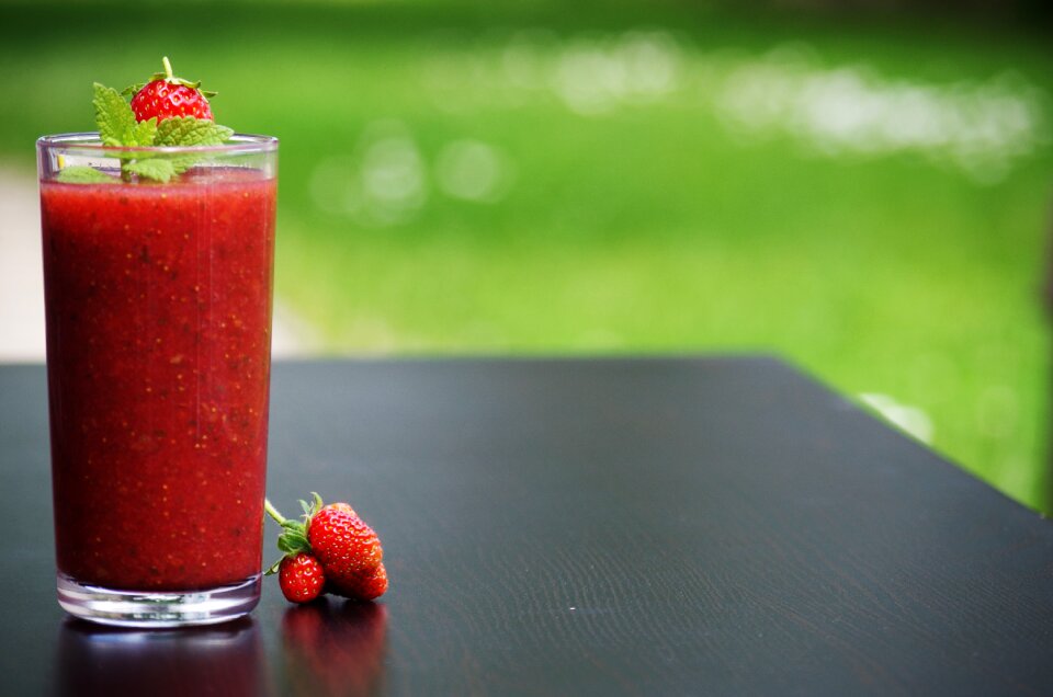Drink health strawberry