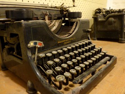 Font typewriter paper