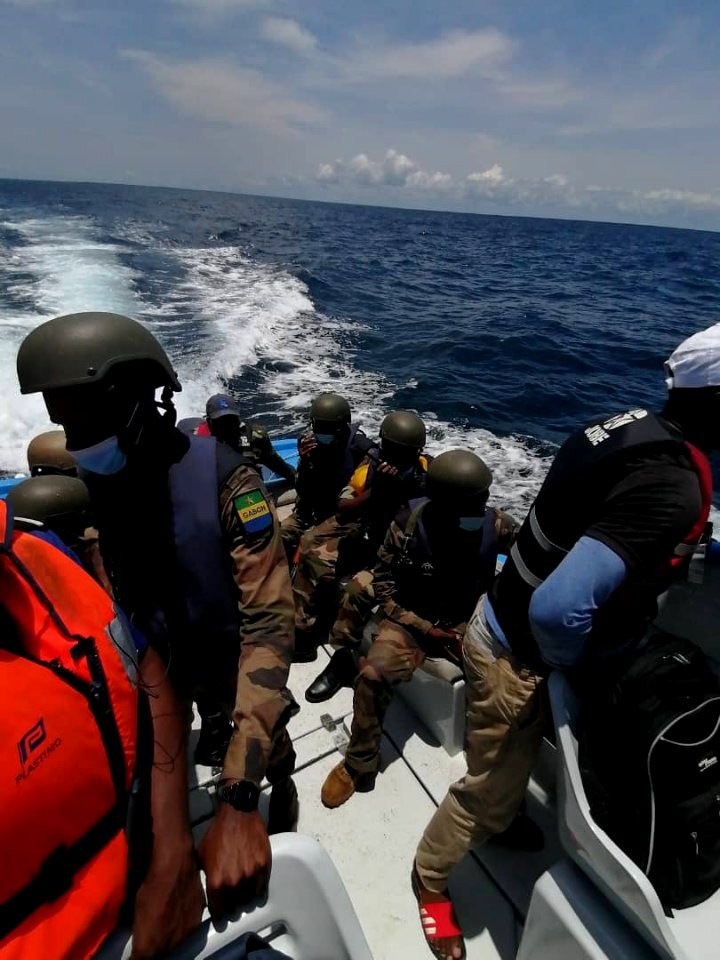 Gabon Sailors get underway
