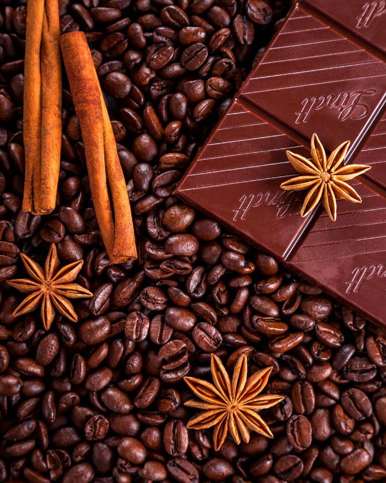 Anise star anise coffee beans photo