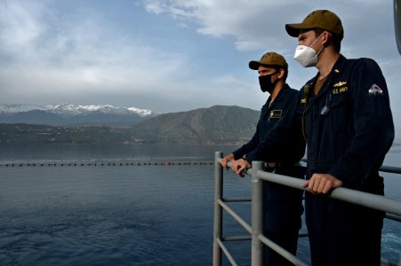 USS PHILIPPINE SEA TRANSITS MEDITERRANEAN SEA/DEPLOYMENT photo