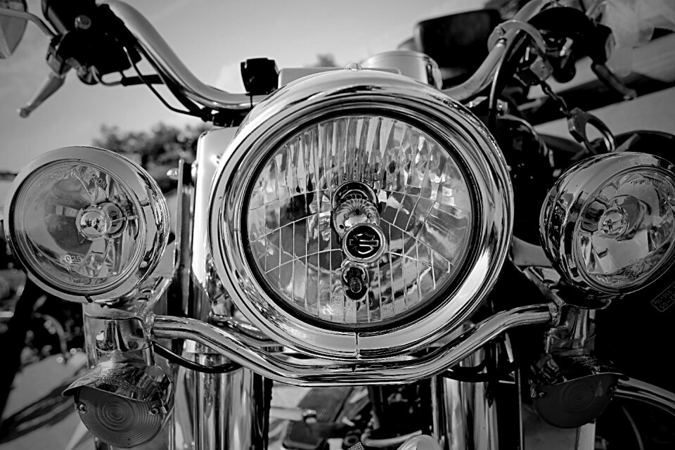 Biker bikers reflections